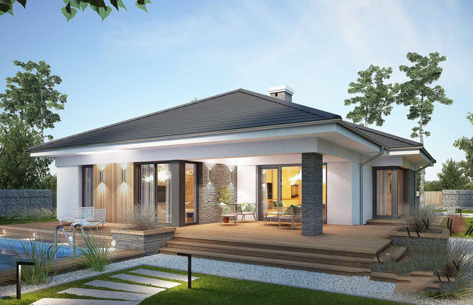 Căn nhà vuông vức hợp phong thủy